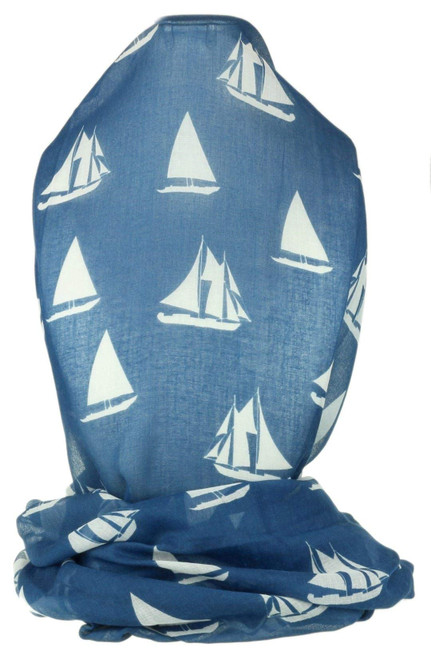 Girly Handbags Women's Boats Print Scarf