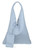 V Shape Genuine Top Handle Bag