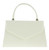 Glossy Plain Top Handle Clutch Bag 