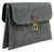 Double Front Genuine Suede Clutch Bag