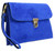 Double Front Genuine Suede Clutch Bag