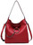 Womens Plain Chain Hobo Bag