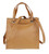 Womens Plain Italian Soft Genuine Leather Top Handle Bag