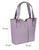 Womens Plain Italian Genuine Leather Crossbody Tote Bag