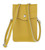 Womens Genuine Leather Crossbody Plain Phone Bag Mini Purse