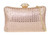 Womens Rhinestones Satin Box Clutch Bag