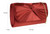 Womens Twist Satin Plain Clutch Bag
