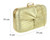 Womens Satin Pleated Knot Evening Bag