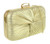 Womens Satin Pleated Knot Evening Bag