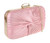 Womens Satin Pleated Knot Evening Bag