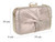 Womens Satin Pleated Knot Evening Bag