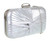Womens Satin Pleated Knot Evening Bag