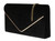 Womens Faux Suede Envelope Clutch Bag with Chain Strap Prom Party Small