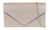 Womens Crocodile Leather Look Clutch Bag Metallic Frame