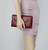 Womens Crocodile Leather Look Clutch Bag Metallic Frame