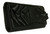 Womens Satin Clutch Bag with Pleats for Wedding, Prom & Event