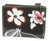 Womens Flowers Butterflies Print Glossy Wallet Vintage Small Purse Photo ID