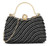 Womens Beaded Diamante Clutch Bag