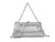 Womens Pleated Evening Clutch Bag Chain Strap Wedding Party
