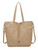 Womens Faux Leather Plain 2 in 1 Shopper Tote Bag