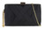 Womens Banded Stripes Satin Compact Clutch Bag