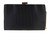 Womens Banded Stripes Satin Compact Clutch Bag