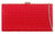 Womens Diamante Hard Case Clutch Bag (Style TL642_red)