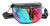 Womens Faux Leather Metallic Rainbow Belt Bag