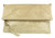 Womens Italian Suede Folded Clutch Bag