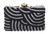 Womens Diamante Beaded Hard Case Clutch Bag
