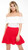 Frill Hem Flare Skirt