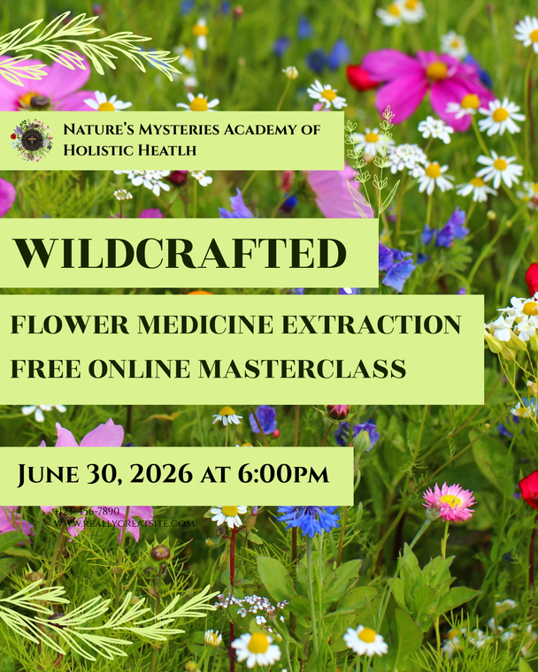 Wildcrafted Flower Medicine Extraction Free Online Masterclass
