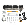 Superwinch 9500 LBS 12V DC 3/8in x 80ft Synthetic Rope Tiger Shark 9500 Winch - 1595201 Technical Drawing