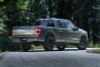 MBRP 2021+ Ford F150 Black Coated Dual Pre-Axle (Street Profile) 2.5in OD Tips 3in Cat Back Exhaust - S5219BLK Photo - Close Up