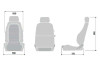 Sparco Seat GT Black/White - 009012NRBI Photo - Close Up