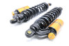 Ohlins 91-17 Harley-Davidson Dyna FXD STX 36 Blackline Shock Absorber w/ Gold Accents - HD 764LE Photo - Close Up