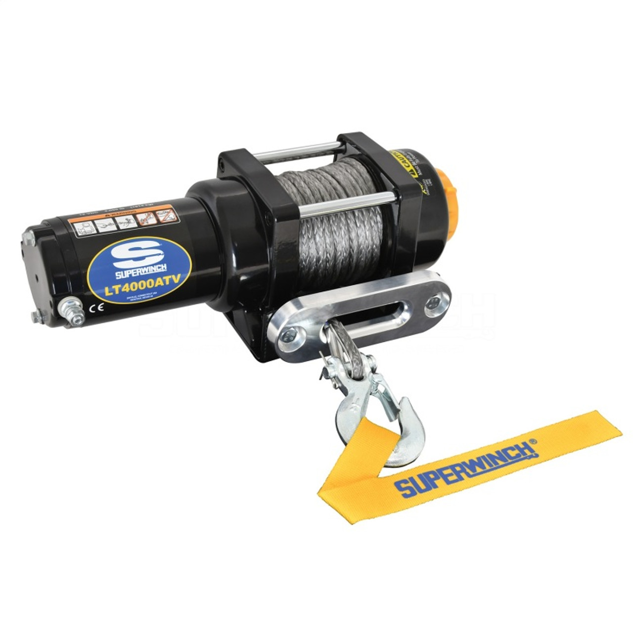 Superwinch 4000 LBS 12V DC 3/16in x 50ft Synthetic Rope LT4000 Winch - 1140230 Photo - Unmounted