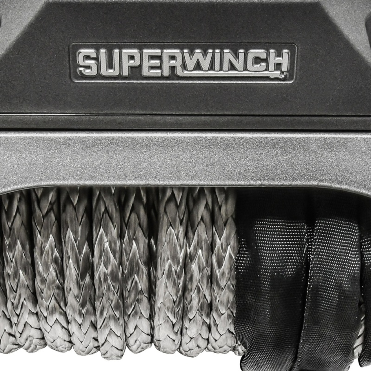 Superwinch 12000 LBS 12V DC 3/8in x 80ft Synthetic Rope SX 12000SR Winch - Graphite - 1712201 Photo - Unmounted