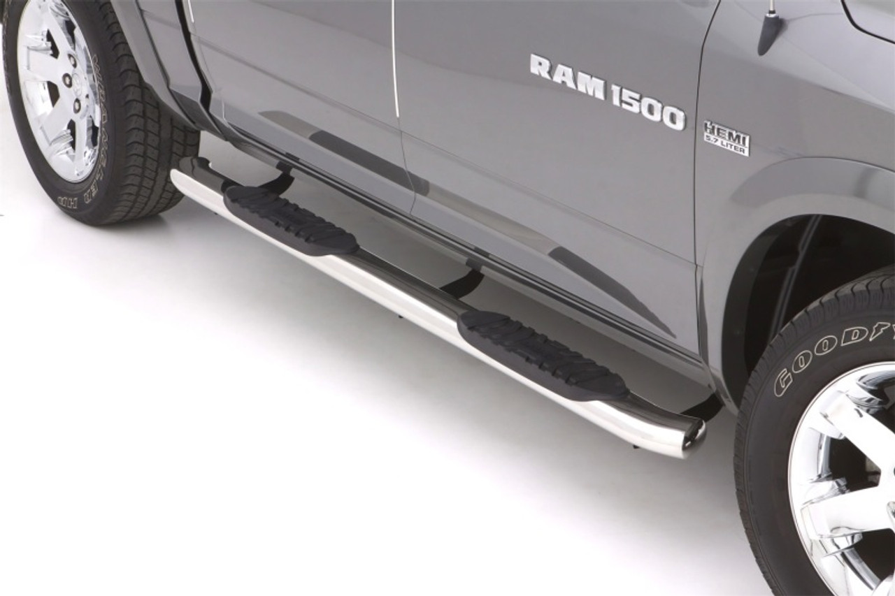 Lund 10-17 Dodge Ram 2500 Crew Cab 5in. Curved Oval SS Nerf Bars - Polished - 23785007 Photo - Mounted