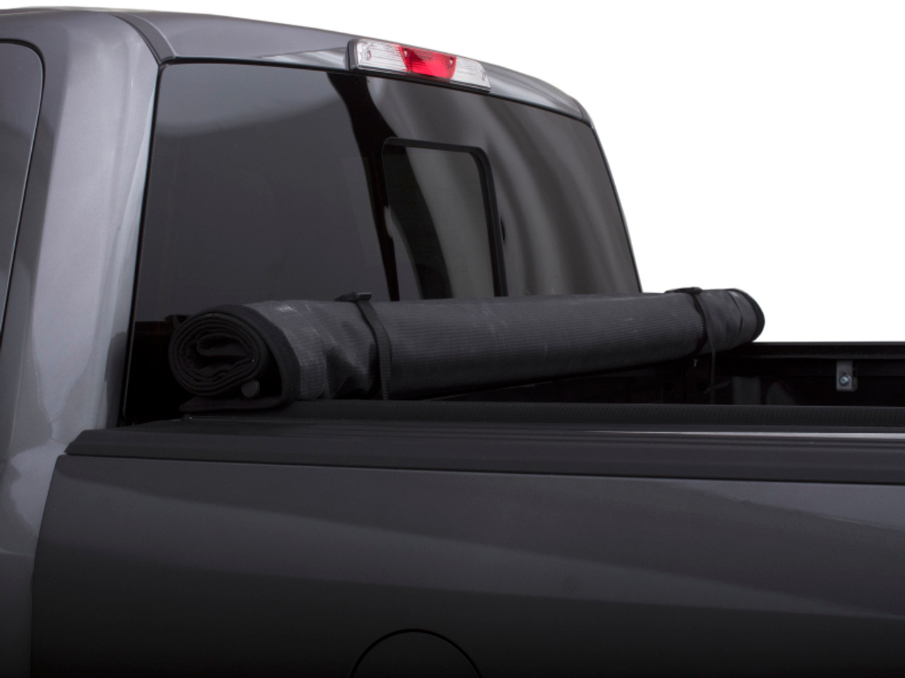 Lund 94-01 Dodge Ram 1500 (6.5ft. Bed) Genesis Roll Up Tonneau Cover - Black - 96017 Photo - Mounted