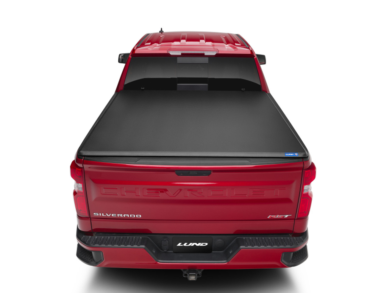 Lund 15-17 Chevy Silverado 3500 Fleetside (6.6ft. Bed) Hard Fold Tonneau Cover - Black - 969158 Photo - Mounted