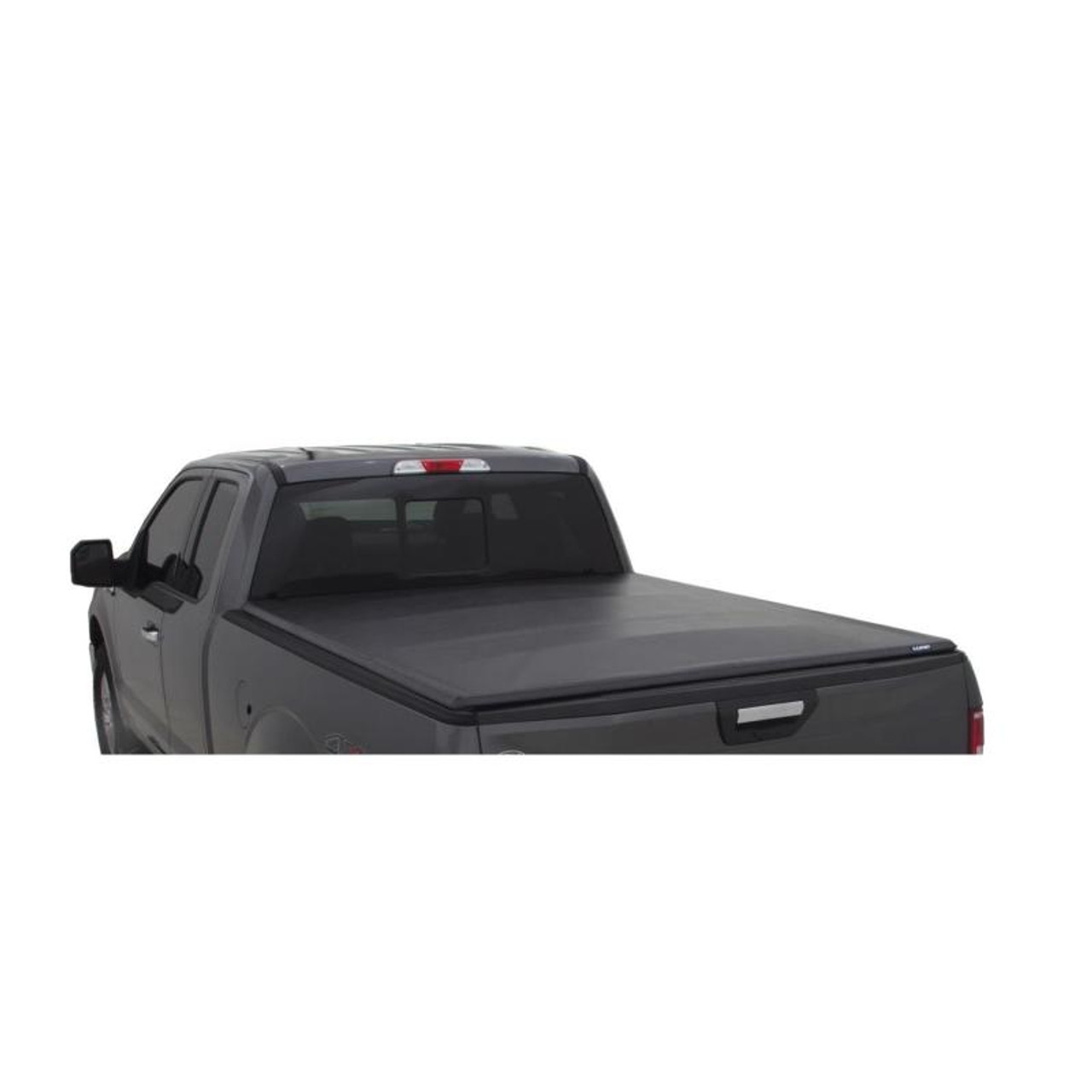 Lund 14-17 Chevy Silverado 1500 (6.5ft. Bed) Genesis Tri-Fold Tonneau Cover - Black - 950193 Photo - Mounted