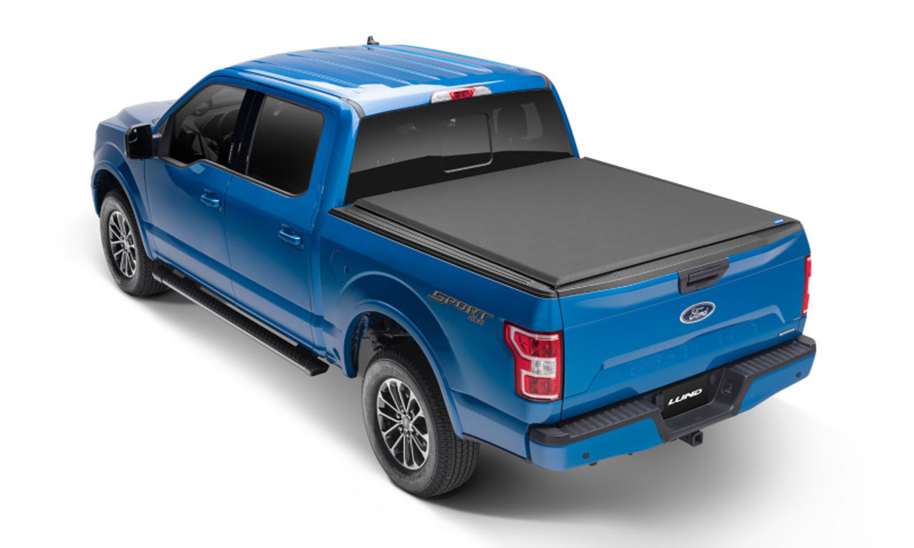 Lund 04-18 Ford F-150 (5.5ft. Bed) Genesis Elite Roll Up Tonneau Cover - Black - 96872 Photo - Primary