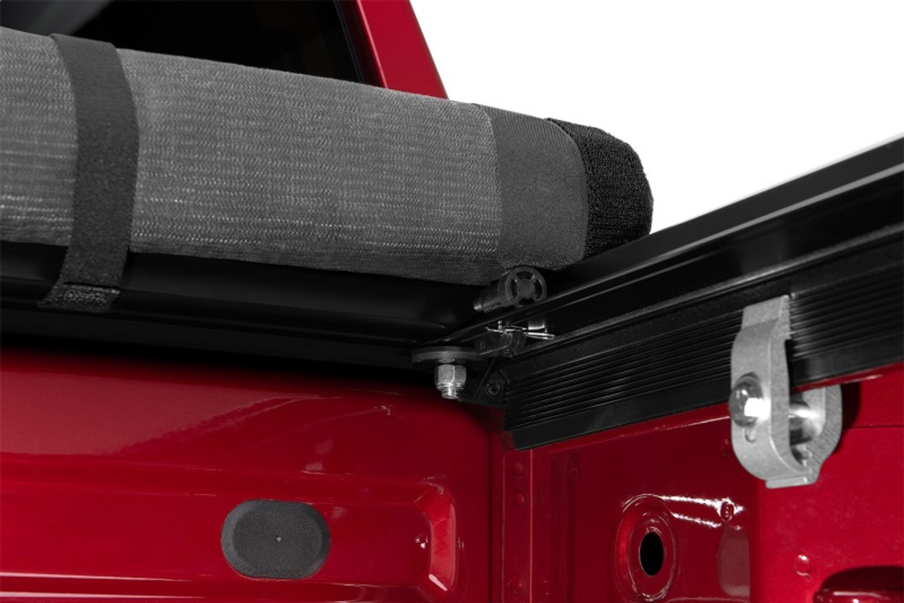 Lund 19-23 Chevrolet Silverado 1500 (5.5ft. Bed) Genesis Elite Roll Up Tonneau Cover - Black - 968292 Photo - Mounted