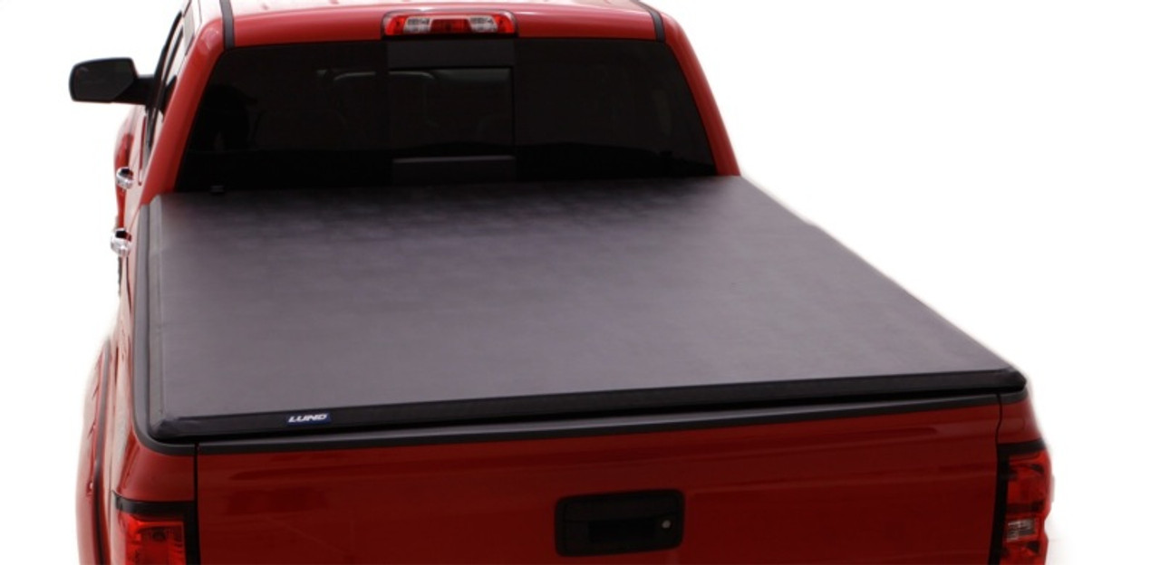 Lund 02-17 Dodge Ram 1500 Fleetside (6.4ft. Bed) Hard Fold Tonneau Cover - Black - 969250 Photo - Primary