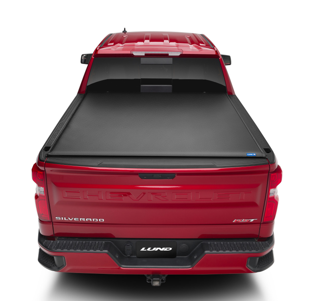 Lund 07-17 Chevy Silverado 1500 (8ft. Bed) Genesis Roll Up Tonneau Cover - Black - 96094 Photo - Mounted