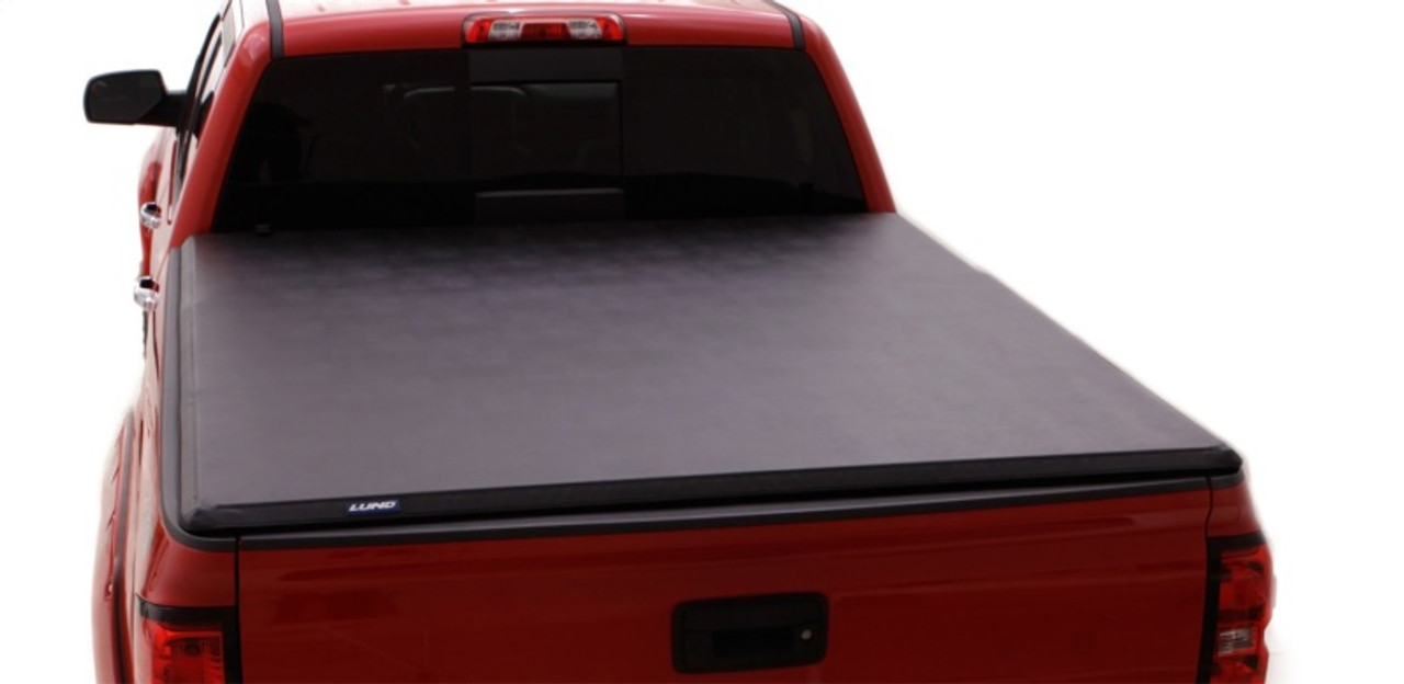 Lund 02-17 Dodge Ram 1500 Fleetside (8ft. Bed) Hard Fold Tonneau Cover - Black - 969254 Photo - Primary