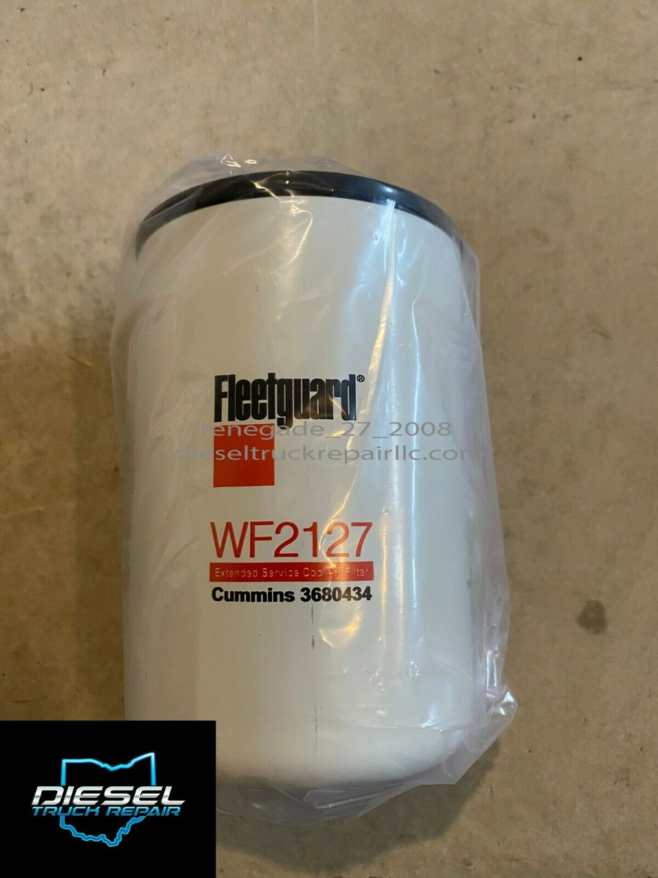 New Genuine Cummins Fleetguard WF2127 3680434 Coolant Water Filter 