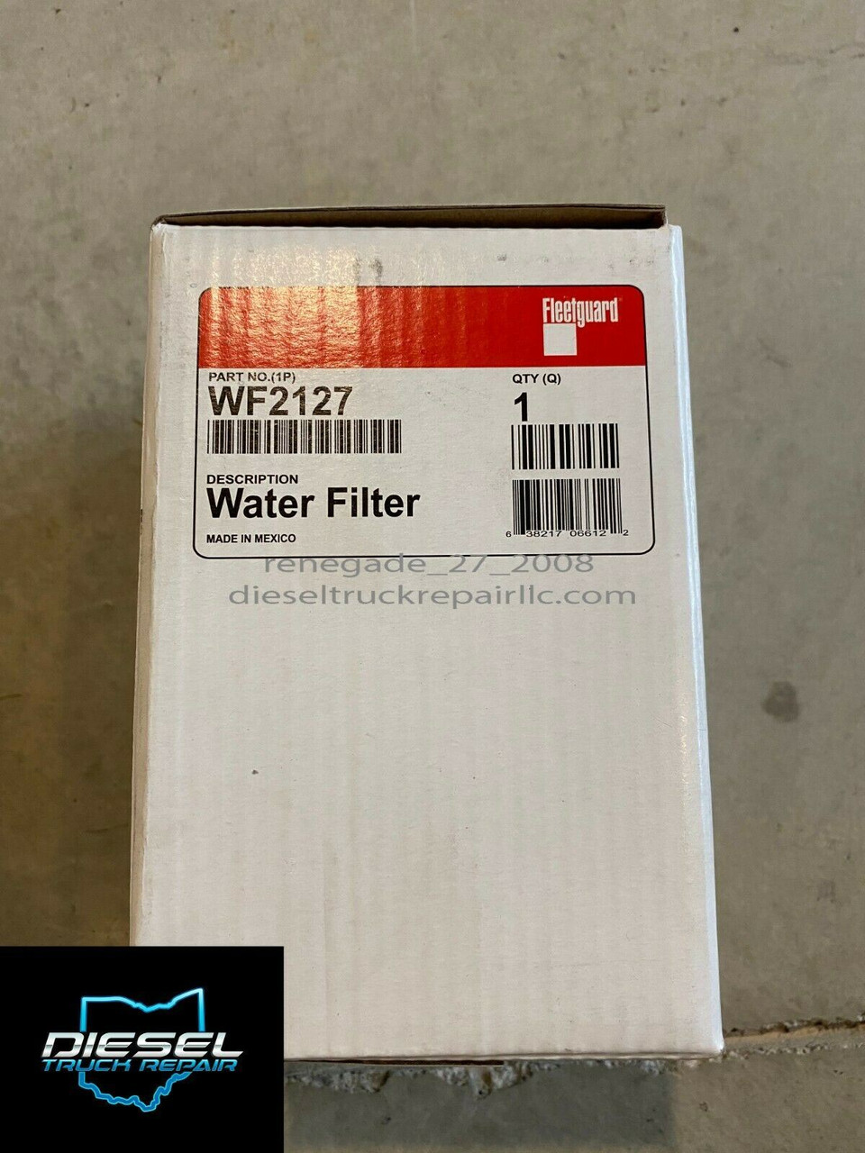 New Genuine Cummins Fleetguard WF2127 3680434 Coolant Water Filter 