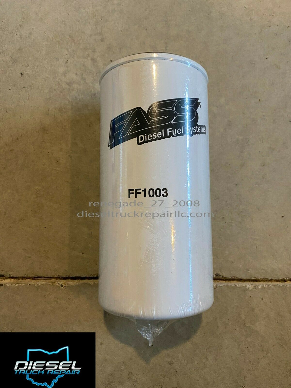FASS Fuel System FF-1003 HD Series Diesel Fuel Filter Replacement - 3 Micron